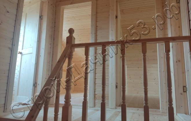 4 Каркасно-щитовой дом  Д-9, 7х7м, 89  М², Ленинградская область, Гатчинский район, деревня Зайцево. (9)